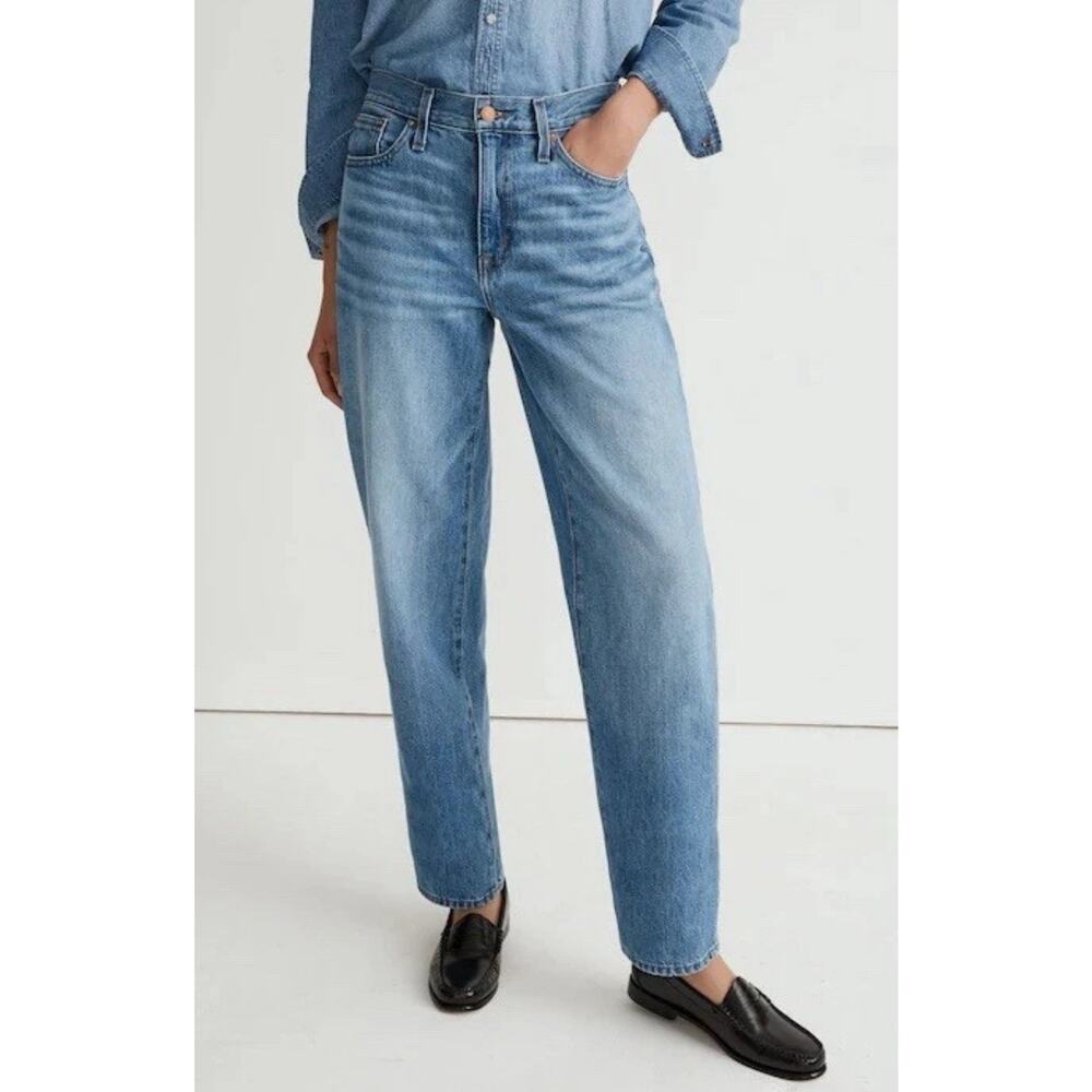 Madewell Slouchy Boy Jean Distressed Denim Relaxed Fit Sz 29 EUC
